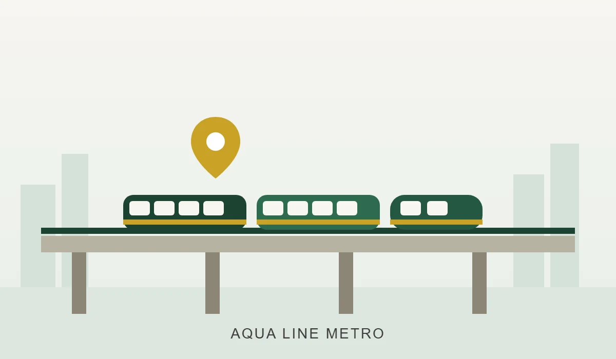 Ramwadi Metro Station - Aqua Line Connectivity Near Bramha The Collection